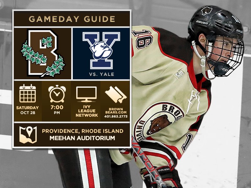 Home opener. Bears vs. Yale TONIGHT at Meehan. #GoBruno