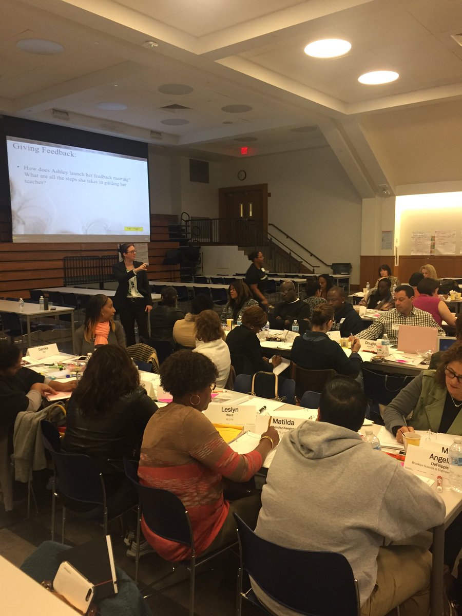 VeroneKennedy's tweet photo. NYC District and Charter School Leaders engaged in collaborative learning with Uncommon Schools. The focus . . . Observation &amp; Feedback. https://t.co/weAvz2LB6p