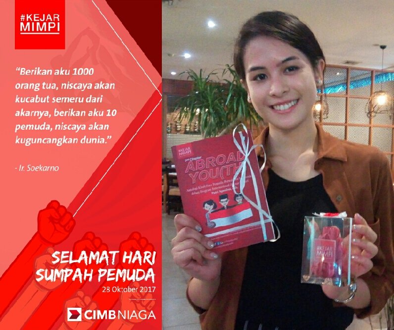 abroadyouthid's tweet photo. Selamat Hari #SumpahPemuda 😄 Nikmati promo menarik kami dalam momen #KejarMimpi #SumpahPemuda2017 di https://t.co/QQRUSck41h #abroadyouthid https://t.co/4oGufAZ0hp