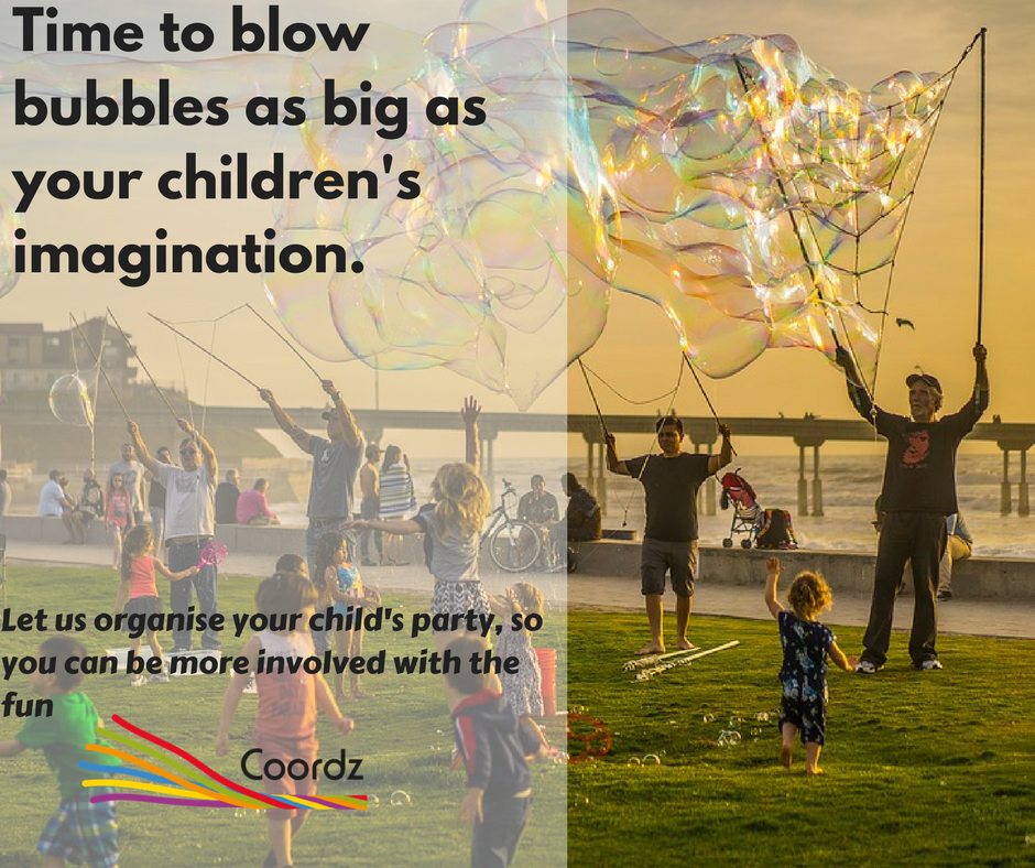We know how much you want to join in with the bubble blowing!  We can organise children's parties, leaving you to release your inner child!