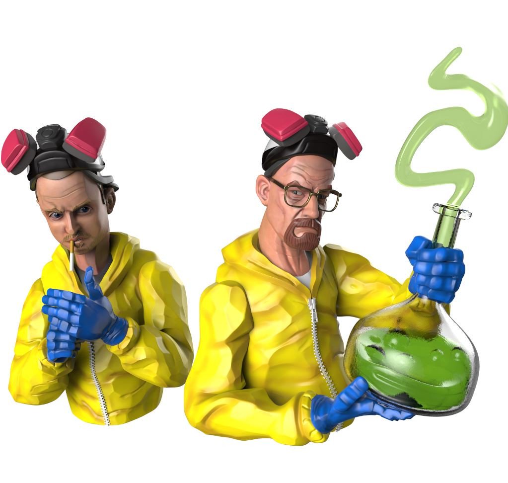 BaityMan's tweet photo. Breaking Bad designer fan art #breakingbad #designertoys #fanart https://t.co/MgUhiORP90