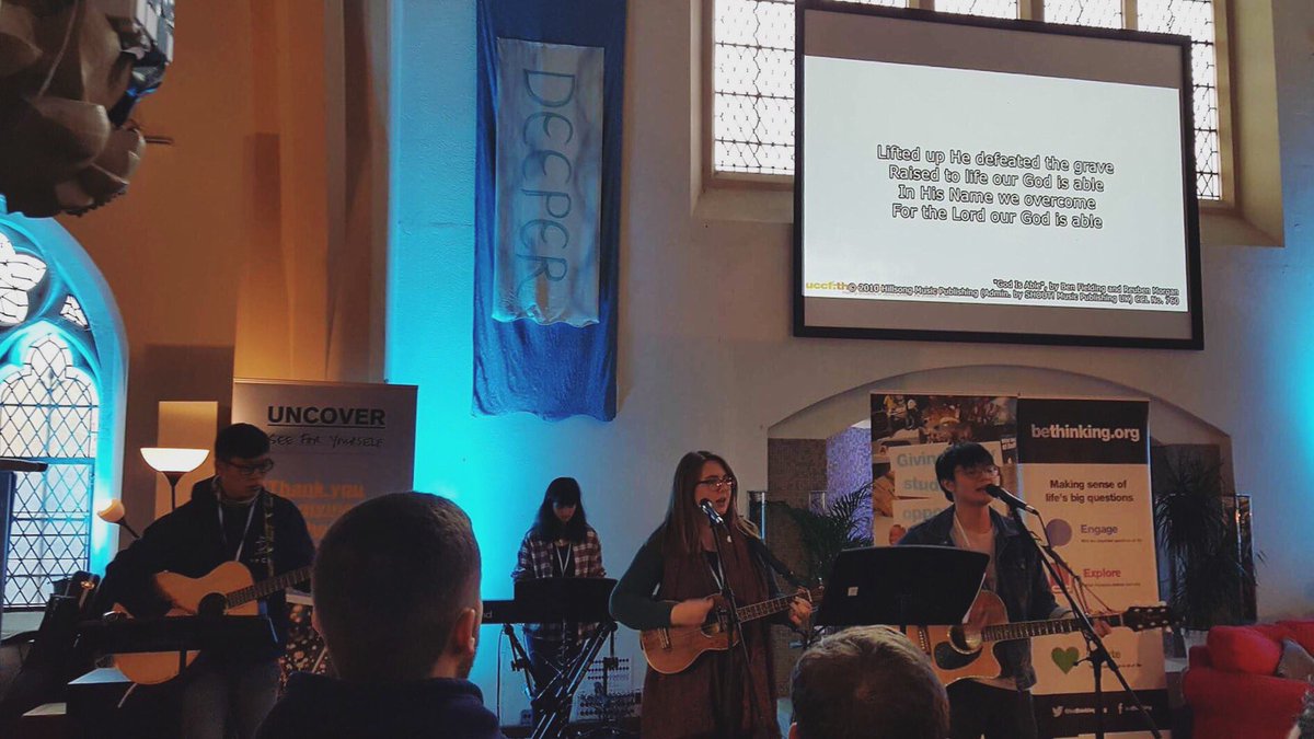 PompeyCU's tweet photo. Amazing to have these guys represent Pompey CU through worship this morning ☺️🙌🏼. Having an incredible time together here at #SEBWA17! 😃 https://t.co/j1ZEvsHeLw