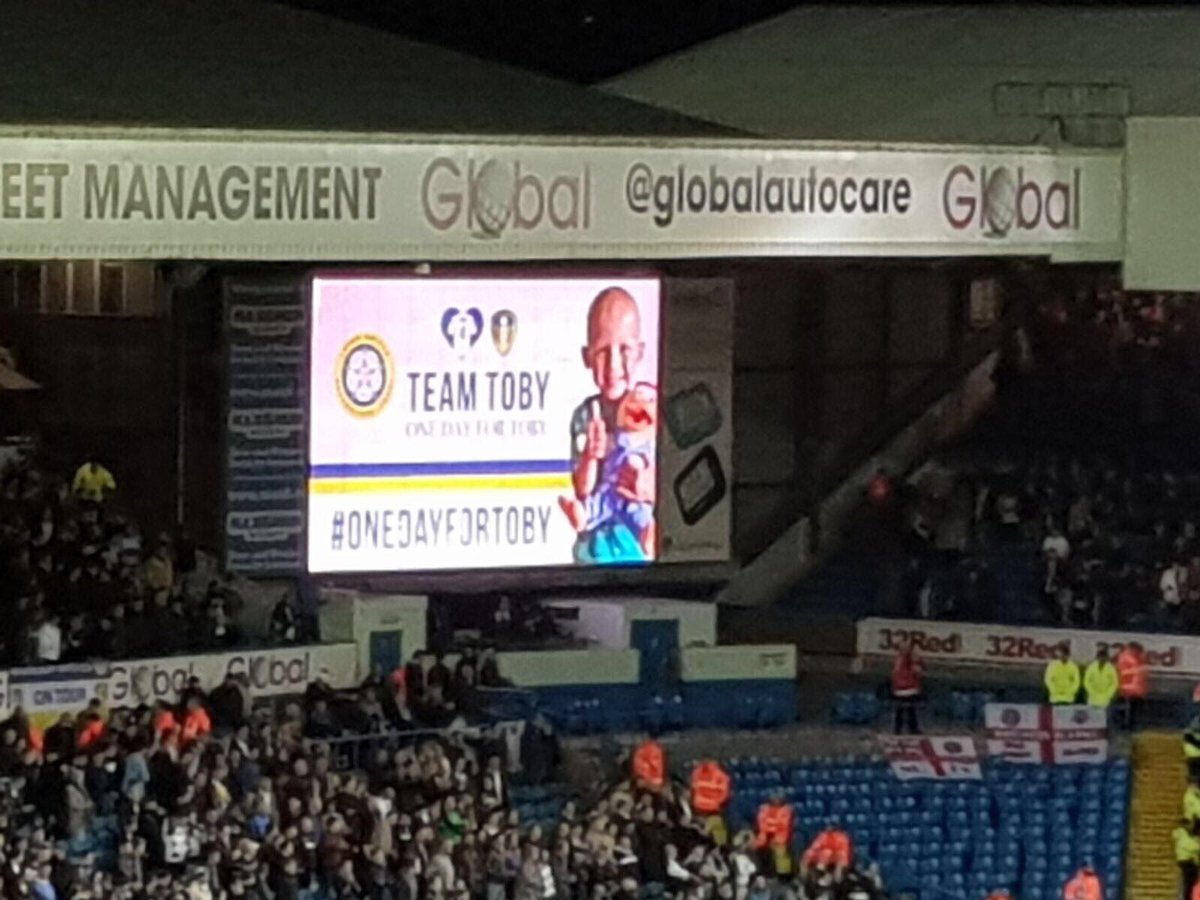 lufctrust's tweet photo. Poor result yesterday, but great effort from everyone at @LUFC to ensure Toby's day was a special one #OneDayforToby https://t.co/TvgHlax6Ml
