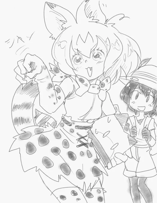 猫パンチするサーバルちゃん♪ 