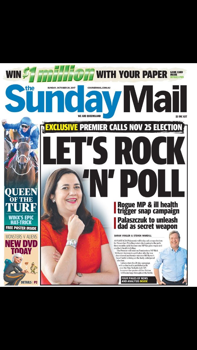 Dog1111J's tweet photo. All the best to LNP candidates &amp; staff. It's anyones to win imo. Key for LNP will be holding Bris seats &amp; ONP prefs in the regions. #qldpol https://t.co/Lpx6u87kMO