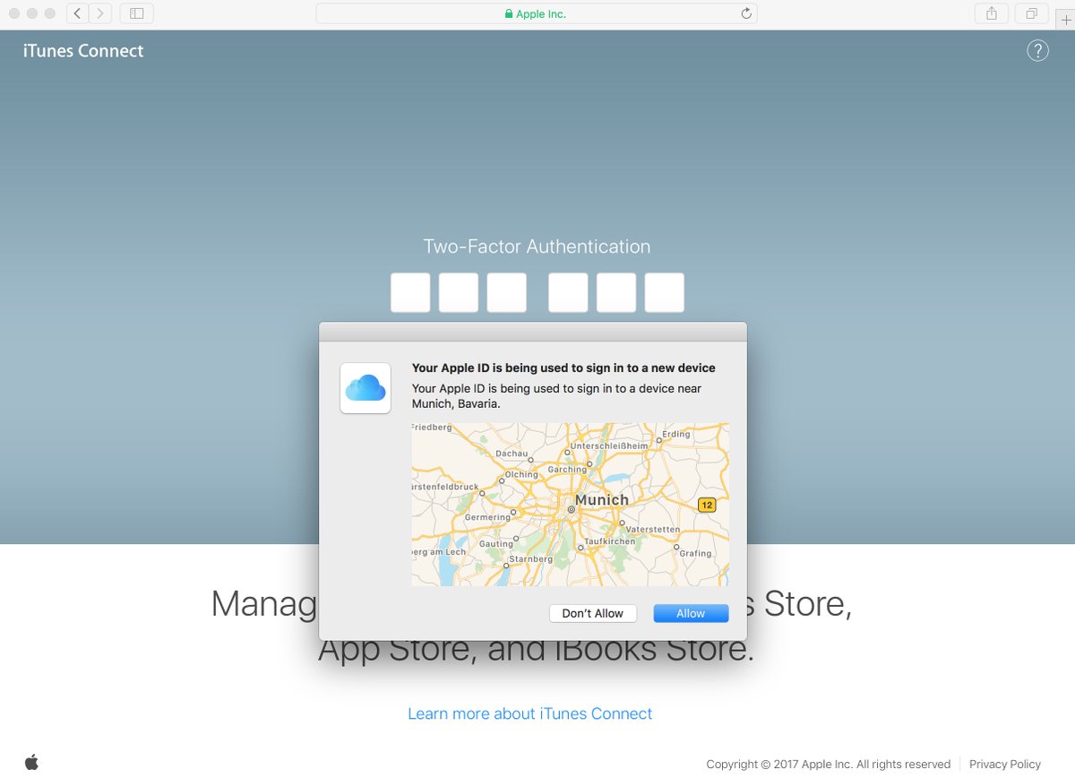 ReneRebeTM's tweet image. @apple is this a joke? How is this #twofactor #doublesecurity? #macOS