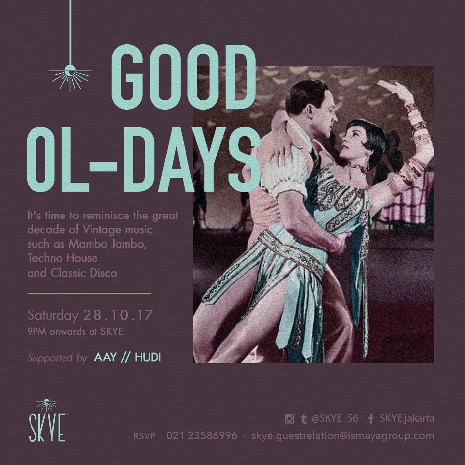 Let tonight be a special one, as we're bringing the GOOD OL-DAYS with a gorgeous night view &amp; vintage tunes by Aay &amp; Hudi! See you at lv 56