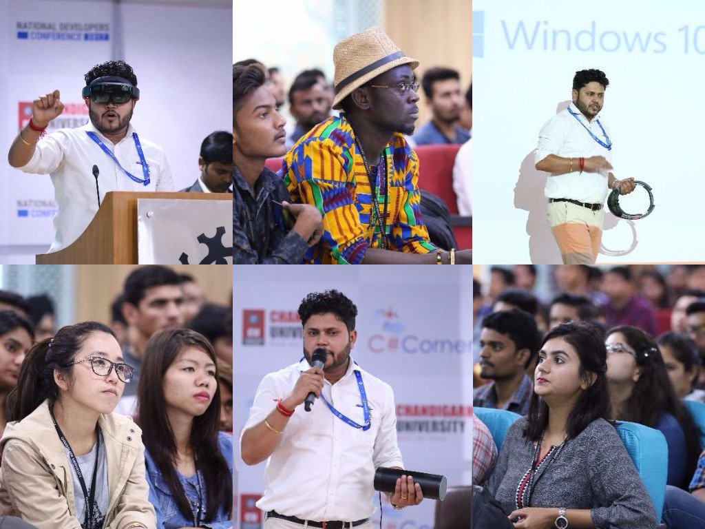 CsharpCorner's tweet photo. The #ChdDevCon17 is on heat. Highly informative sessions are going on one after another. https://t.co/C65onTEcZk cc @Chandigarh_uni https://t.co/OXT3yrmfuJ