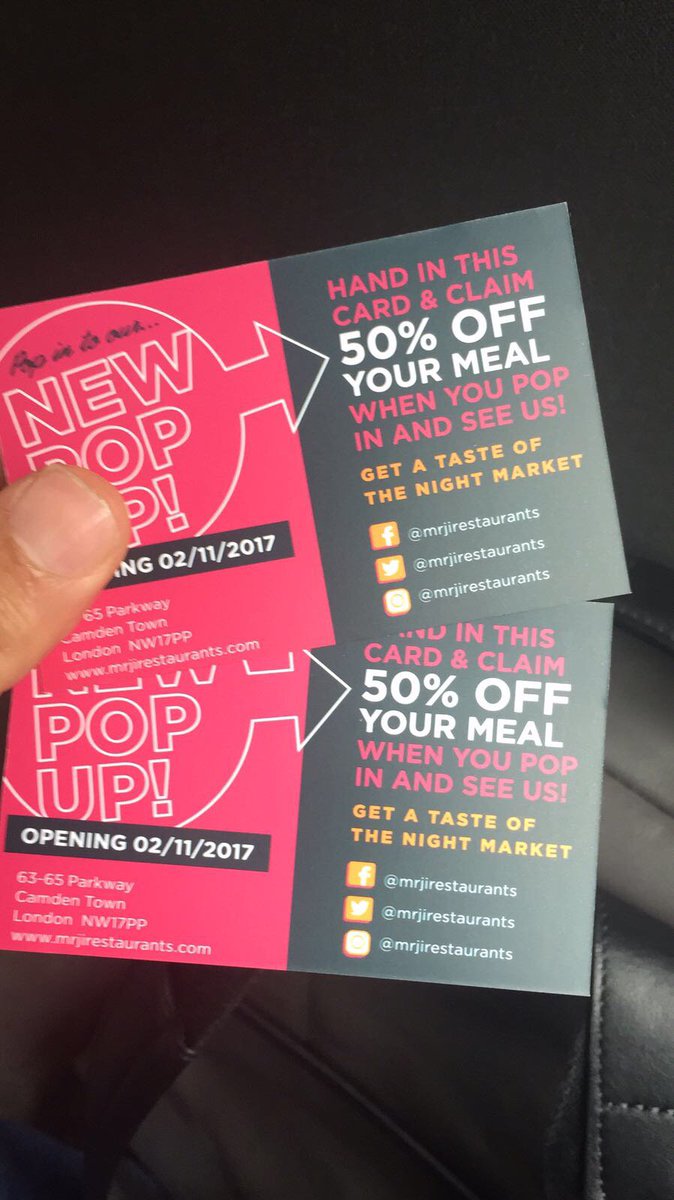 Not only are we offering 50% OFF all fish &amp; chip dishes... we are also giving away vouchers for our new pop up restaurant @mrjirestaurants 🎉