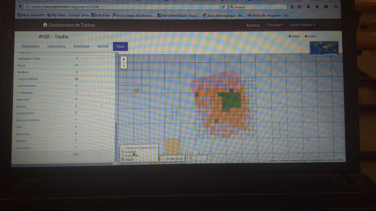 lamineyasey's tweet photo. #ActionOifProjetEOF #Mapathon2 en région sur la Tâche 102 sur #Touba https://t.co/wr3uJv6wyK @ProjetEOF @OpenStreetMapSn #kebetu https://t.co/3DyQmqgSt5
