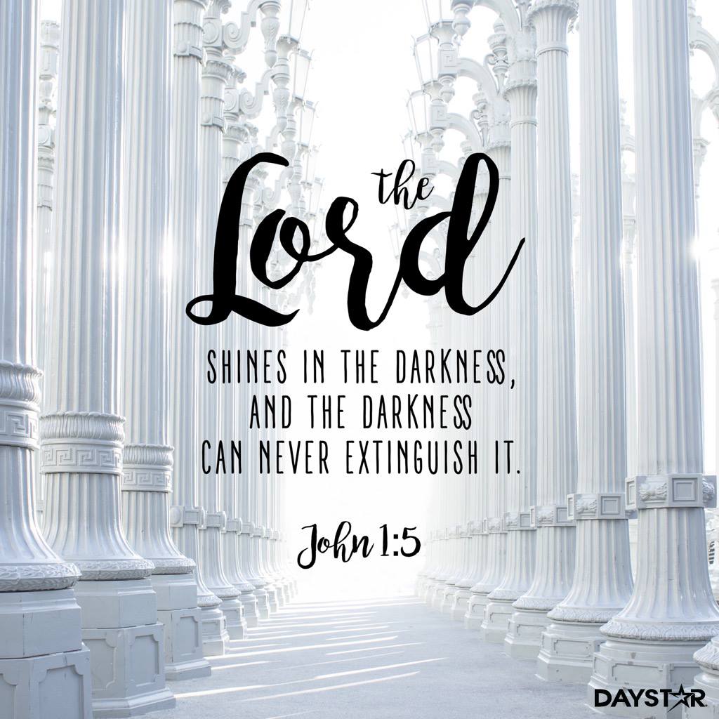 DaystarMarcus's tweet photo. Darkness cannot put out the Light. It can only make God brighter. https://t.co/ANBfkxO5Ka