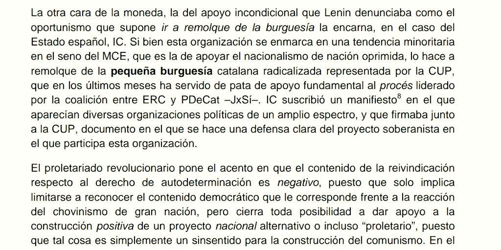 Bildung1941's tweet photo. "A propósito del 1-O y los acontecimientos acaecidos en Catalunya", VdO.

El papel de los comunistas respecto a la libertad de separación. https://t.co/TH8b6guFD4