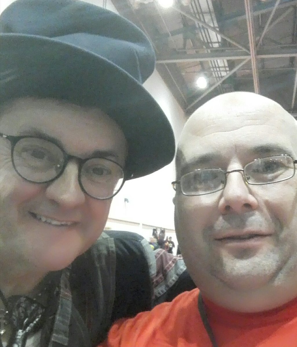 PQHSShowCase's tweet photo. Special thanks @itreallyisjoe chatting @kubadave for @PQHSShowCase checkout #AGreatRead @caffeinenights #DeadknobsandDoomsticks #mcmLDN17 ๐ https://t.co/CivkGWPmgb