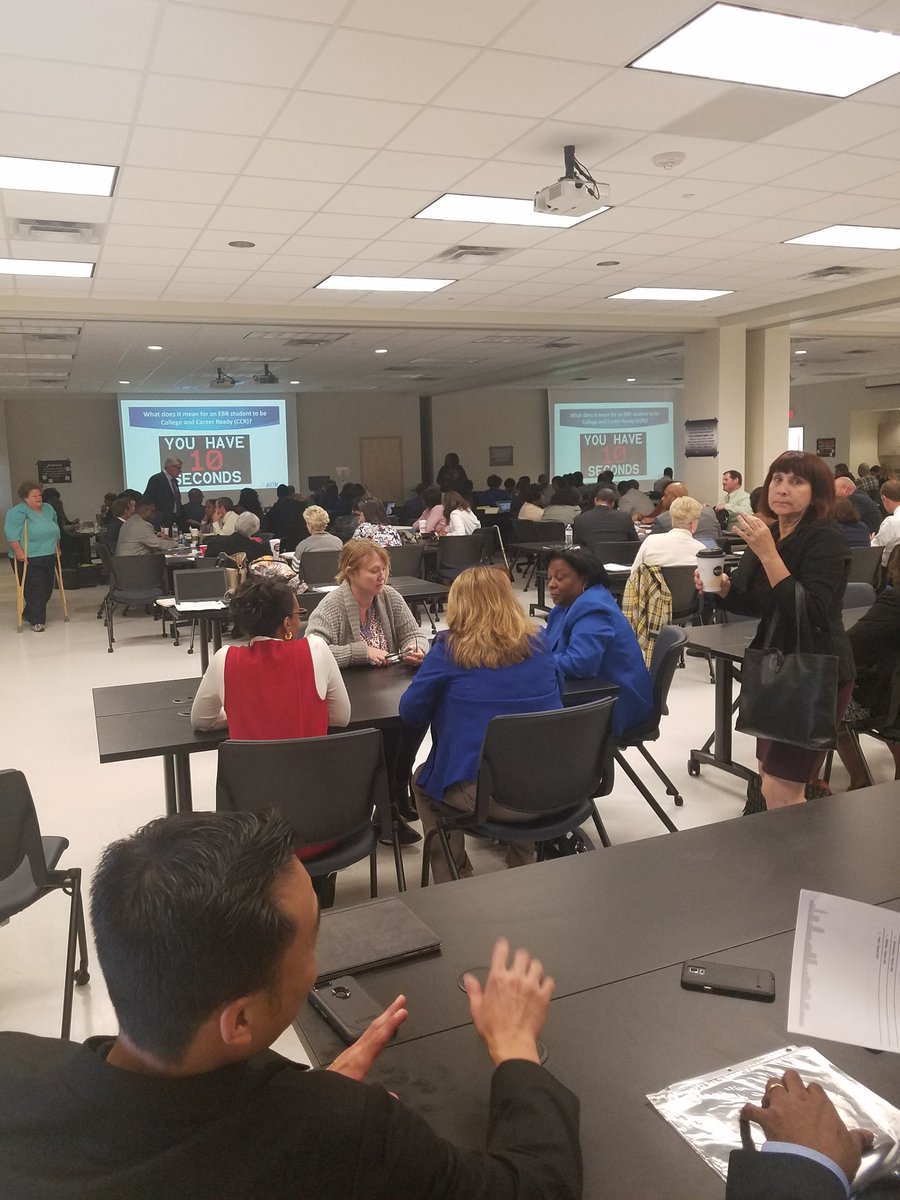 SocStudies411's tweet photo. District Principals' Meeting. Engaging professional development plays a major role in obtaining academic growth. EBR has SHIFTed towards success! #ebrpdGPS #buildEBR @pd_ebr https://t.co/8baRDOyOf4