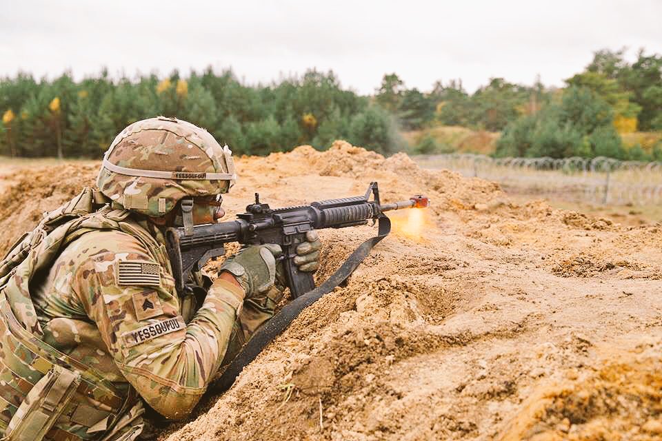 A106thFMSU's tweet photo. The 106th FMSU completed its culminating unit defense alongside @173rdAbnBde #SkySoldiers in Grafenwoehr Training Area! #KnightsPride https://t.co/9h0l7y7kes