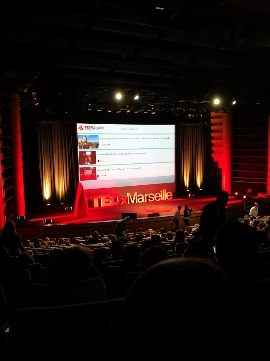 On démarre #tedxMarseille avec Bernard Werber