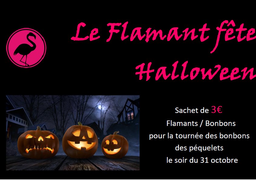 Le Flamant fête Halloween ! #BpamFlamant #monnaielocale