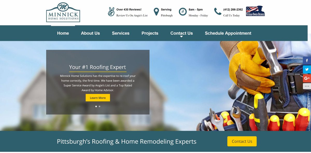 AdamInlay's tweet image. Is your home in need of a new roof or updates? Check out this great veteran-owned business in Pittsburgh. MinnickHomeSolutions.com