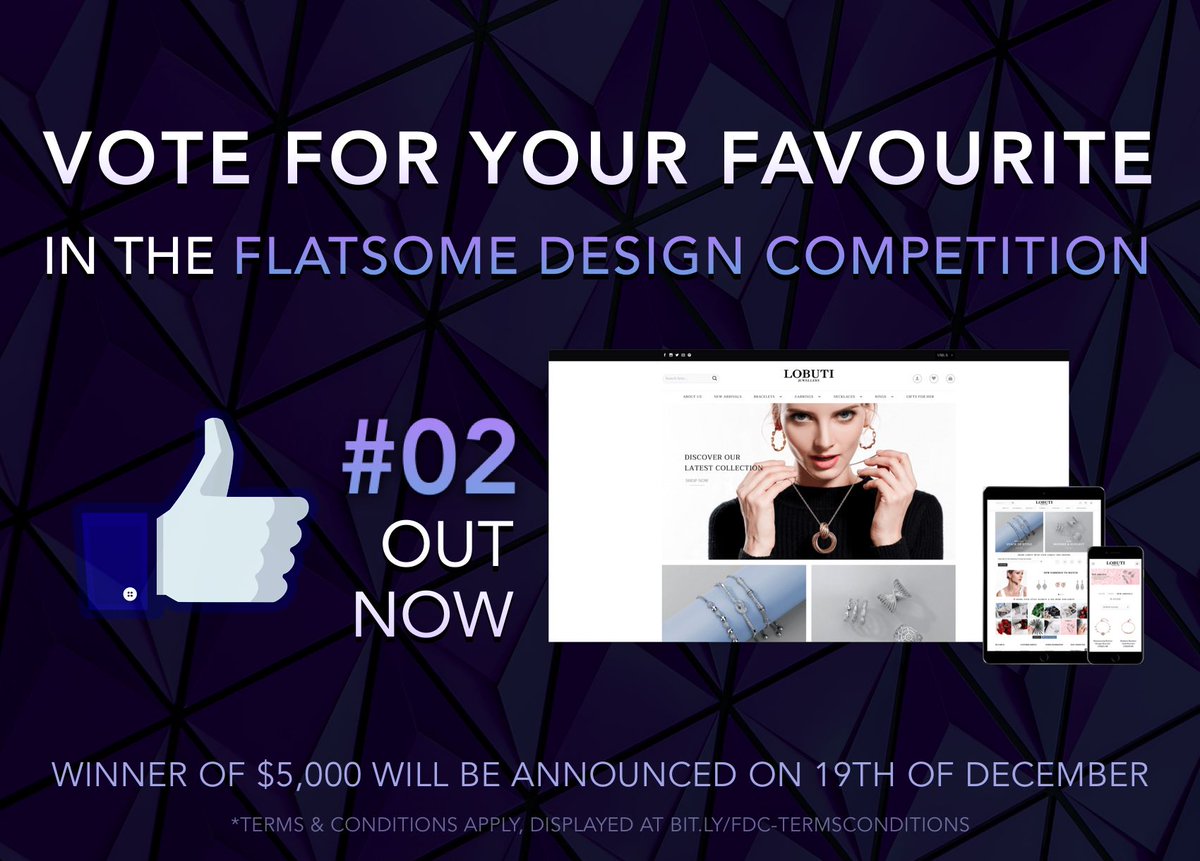 💠 The second contestant is revealed, vote for your favourite in the Flatsome Design Competition here: bit.ly/fdc-vote #FDC