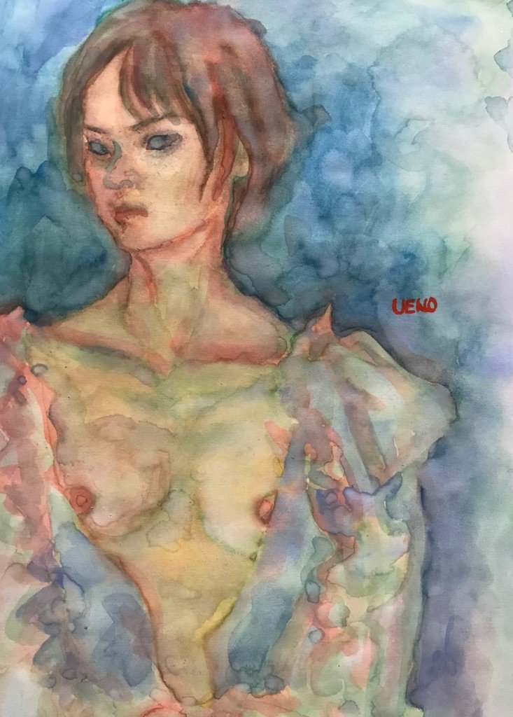 SayocoU's tweet photo. Rain #watercolor #figure #artwork #artoftheday #art https://t.co/iZEXxyyGZG
