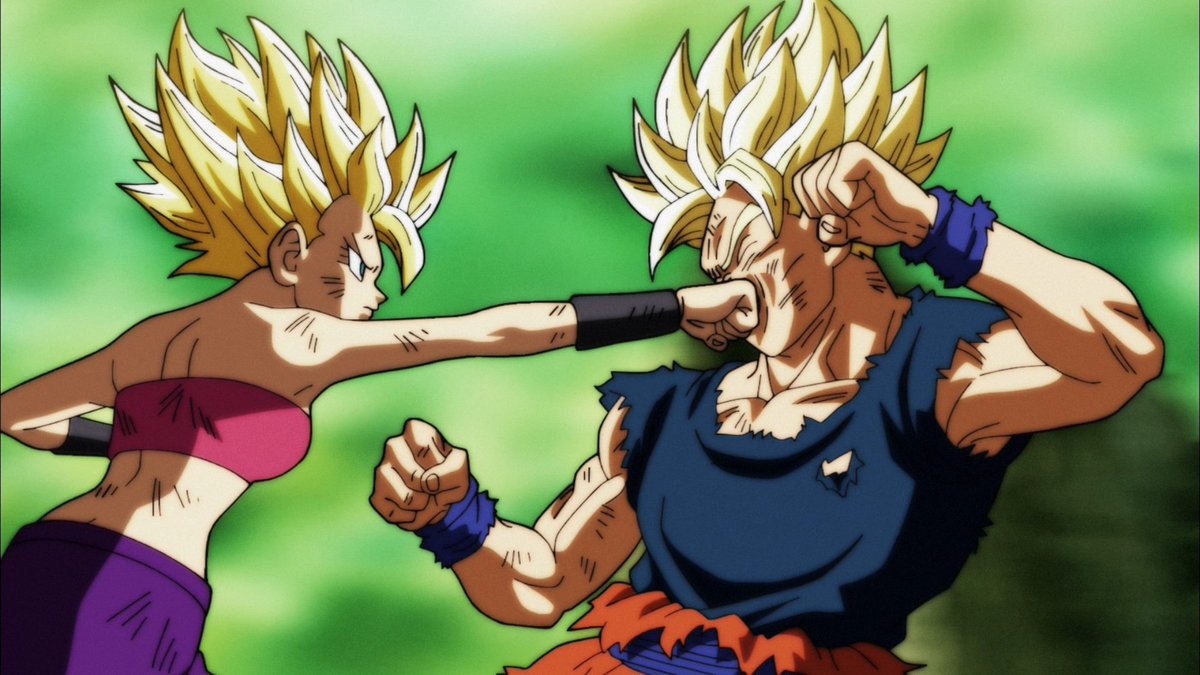 Dragon Ball Super Episodios 113-114 ¡Goku vs Caulifla & Kale!