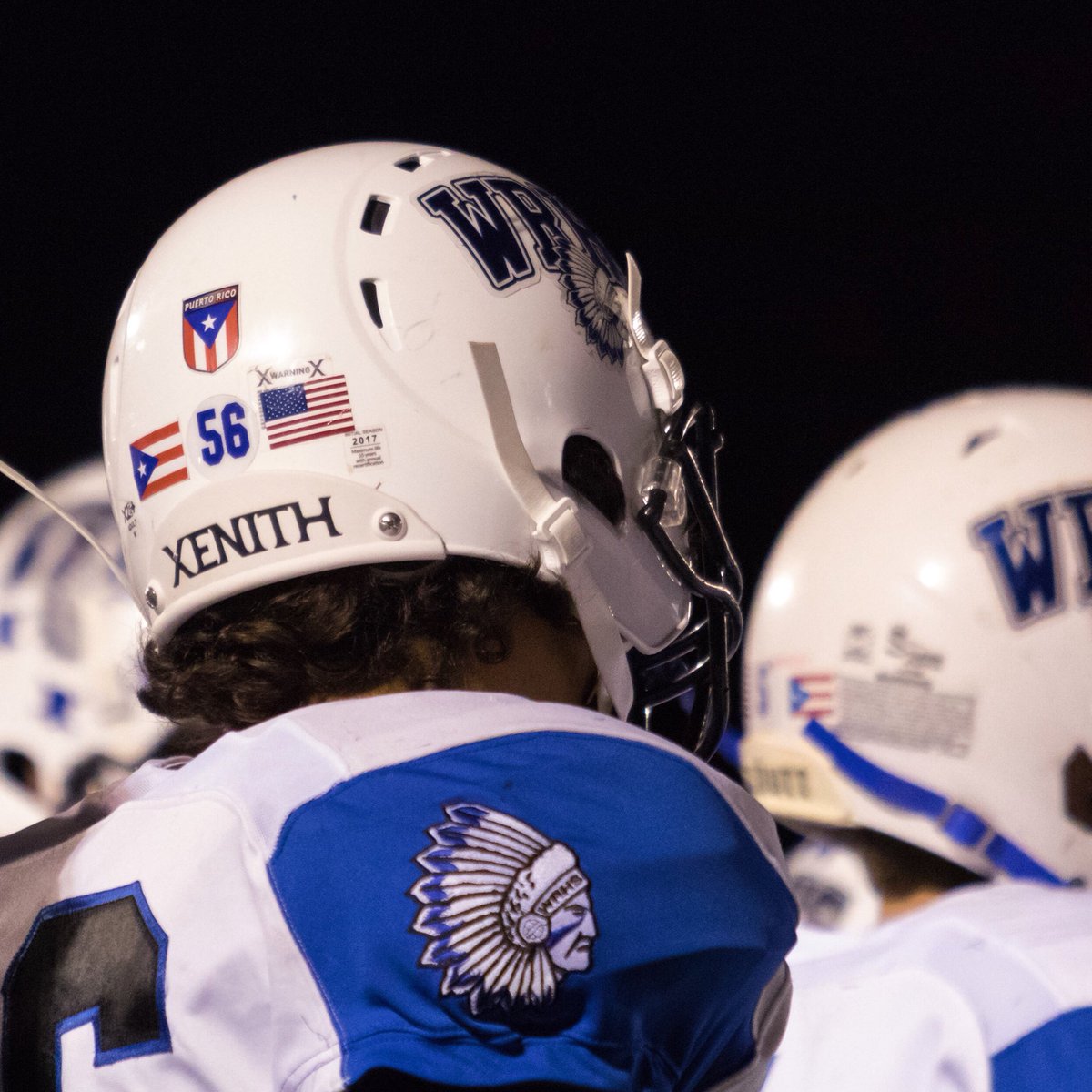 thecuriouschimp's tweet image. Wahcona a team from the Berkshires showing support for #puertorico , all the players had the PR Flag on their helmets 👍🏼 🇵🇷