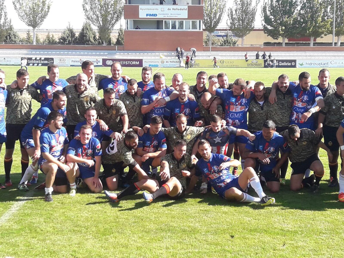 Bravo à l’équipe de gendarmes 🇫🇷 qui a gagné le match amical contre <a href="/EjercitoTierra/">Ejército de Tierra 🇪🇸</a> à #valladolid - Gracias a los amigos 🇪🇸 <a href="/EmbEspFrancia/">España en Francia</a>