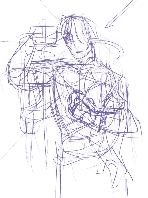 emo lookin hanzo wip
accidentally does that one joan of arc pose oops. sometimes I wonder how I even parse my sketches 