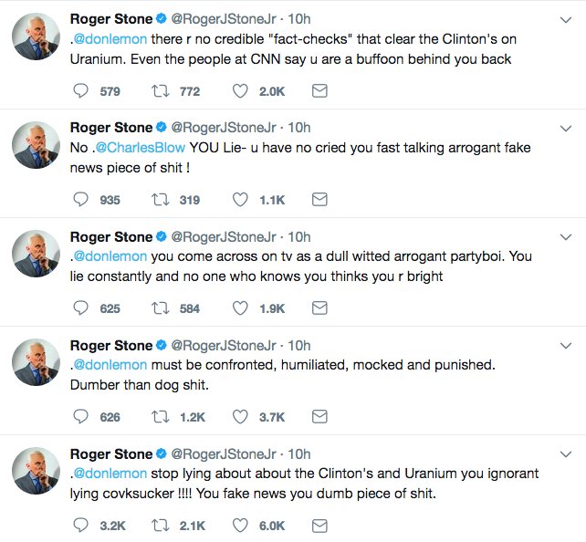 Funny: Trump Ally Roger Stone Suspended From Twitter After Vicious Attacks On deserving CNN Journalists DNOjHPbU8AAXZnW