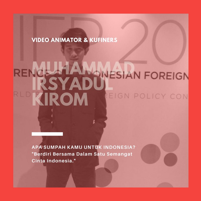 Let's meet #PEMUDAZAMANNOW yg jg #PEMIMPINZAMANTOMORROW

Muhammad Irsyadul Kirom - Video Animator &amp; Kufiners
facebook.com/photo.php?fbid…