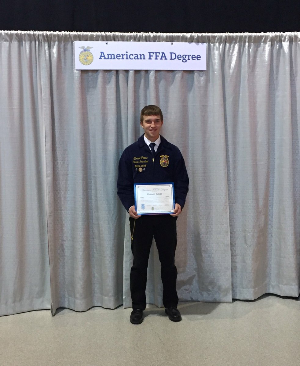 haven_ffa's tweet image. Congratulations @connorpeirce3 for earning your American Degree! #weareproud #ICanWeWillFFA