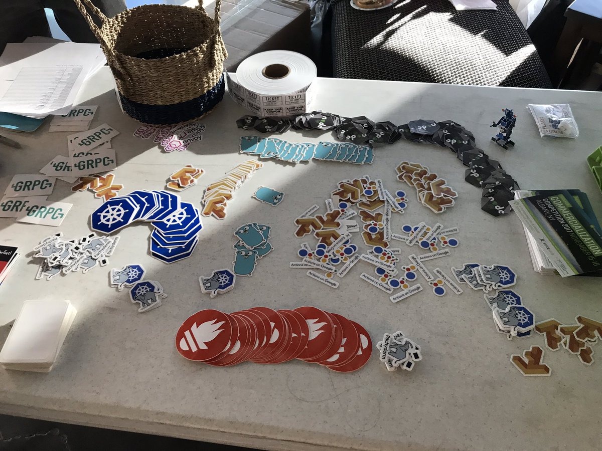 gdgCapRegion's tweet image. #DevFestCR2017 swag.