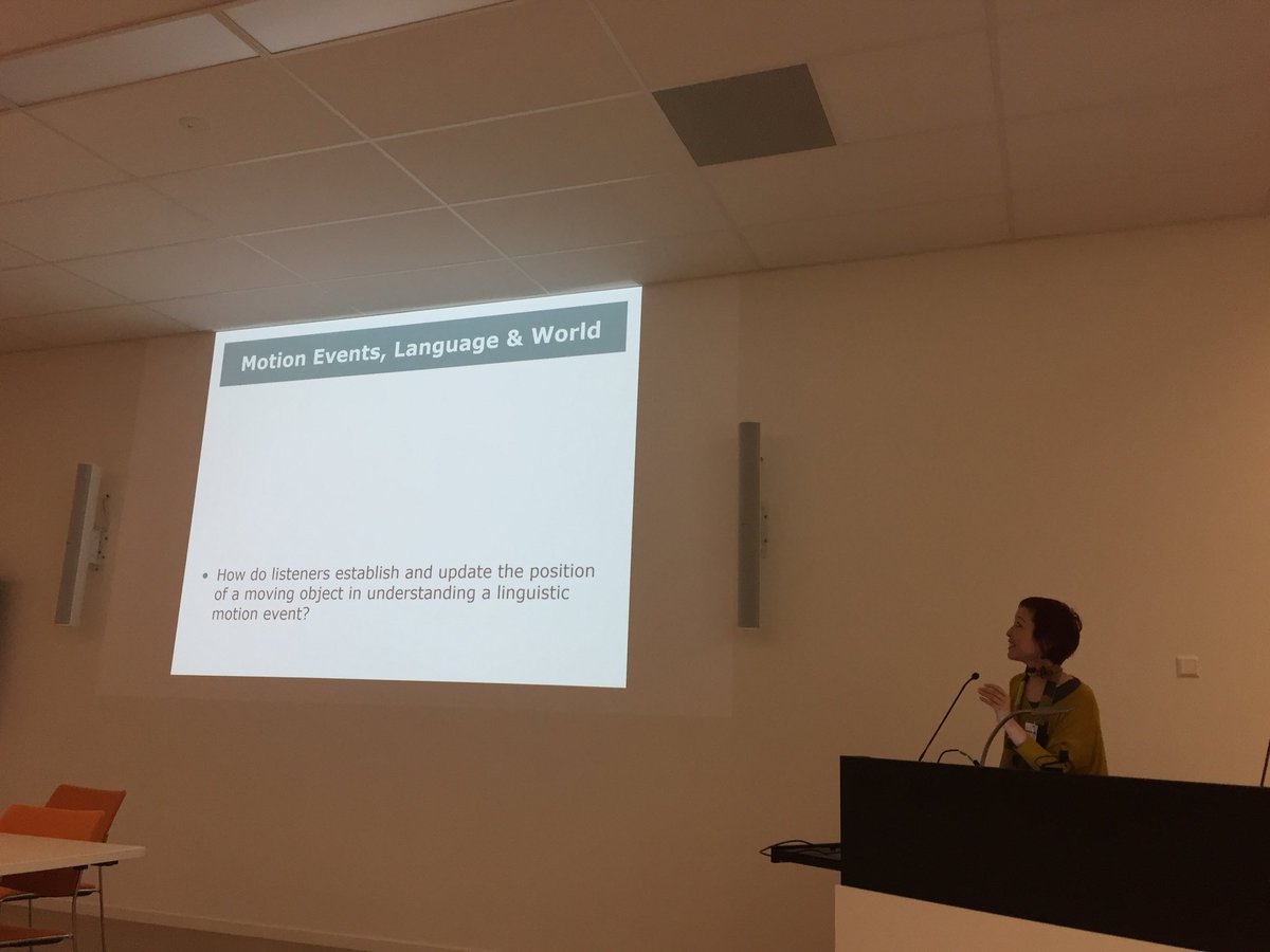 franciemanhardt's tweet photo. Now it’s time for Yuki Kamide to talk about language-space interface #evrep2017 https://t.co/ctPObLjwvL