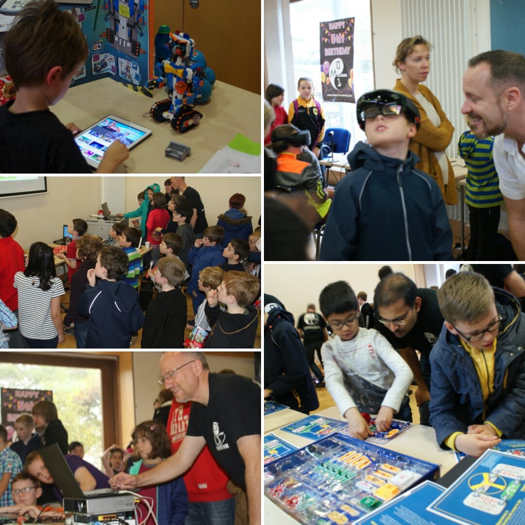 CoderdojoMalahd's tweet image. Here's some pics from our birthday!! Great presentation s by the kids #HoloLens #VR #AR #Robotics #electronics #coderdojo #kidswhocode =D
