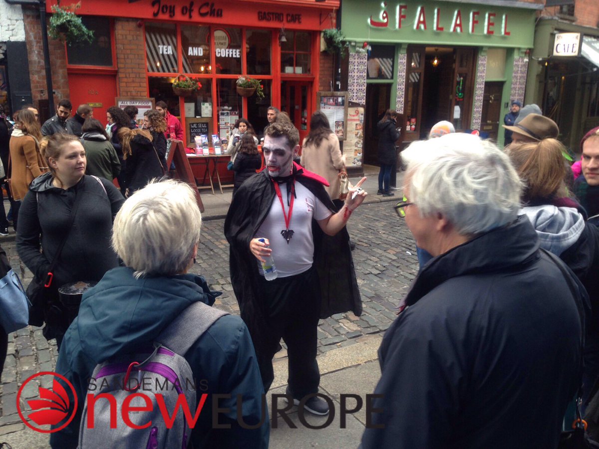 Our guide, Carl, is already in the zone for our #halloween Pub Crawl. 7.30@Bad Bobs! Tickets €24! Come in #costume for a €5 discount!