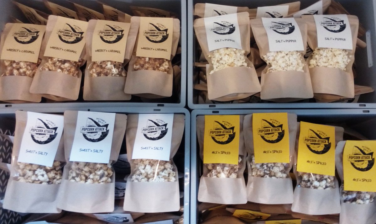 popcornberlin's tweet photo. Product ready to be shipped! Popcorn Attack is coming to @pcampberlin ! Get a taste of #craft #popcorn at #pcampb17 https://t.co/PARobrBjf8