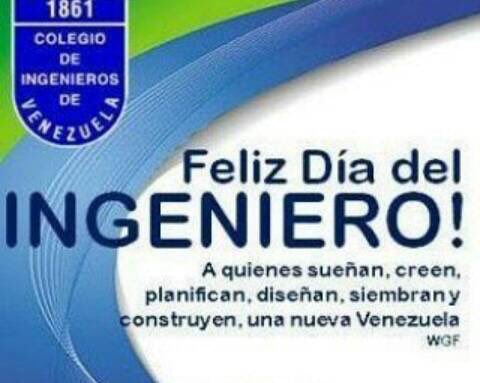 Hoy #28Oct también se celebra en nuestra Venezuela el día del Ingeniero,vaya para todos nuestro reconocimiento y palabras de aliento!