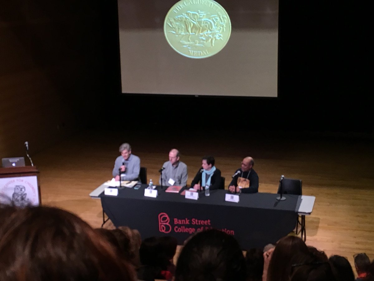 SussingOutBooks's tweet image. .@Savageartist moderating #Caldecott stars #DavidWiesner #BarbaraLehman #JerryPinkney #bookfest17 @BankStreetLib