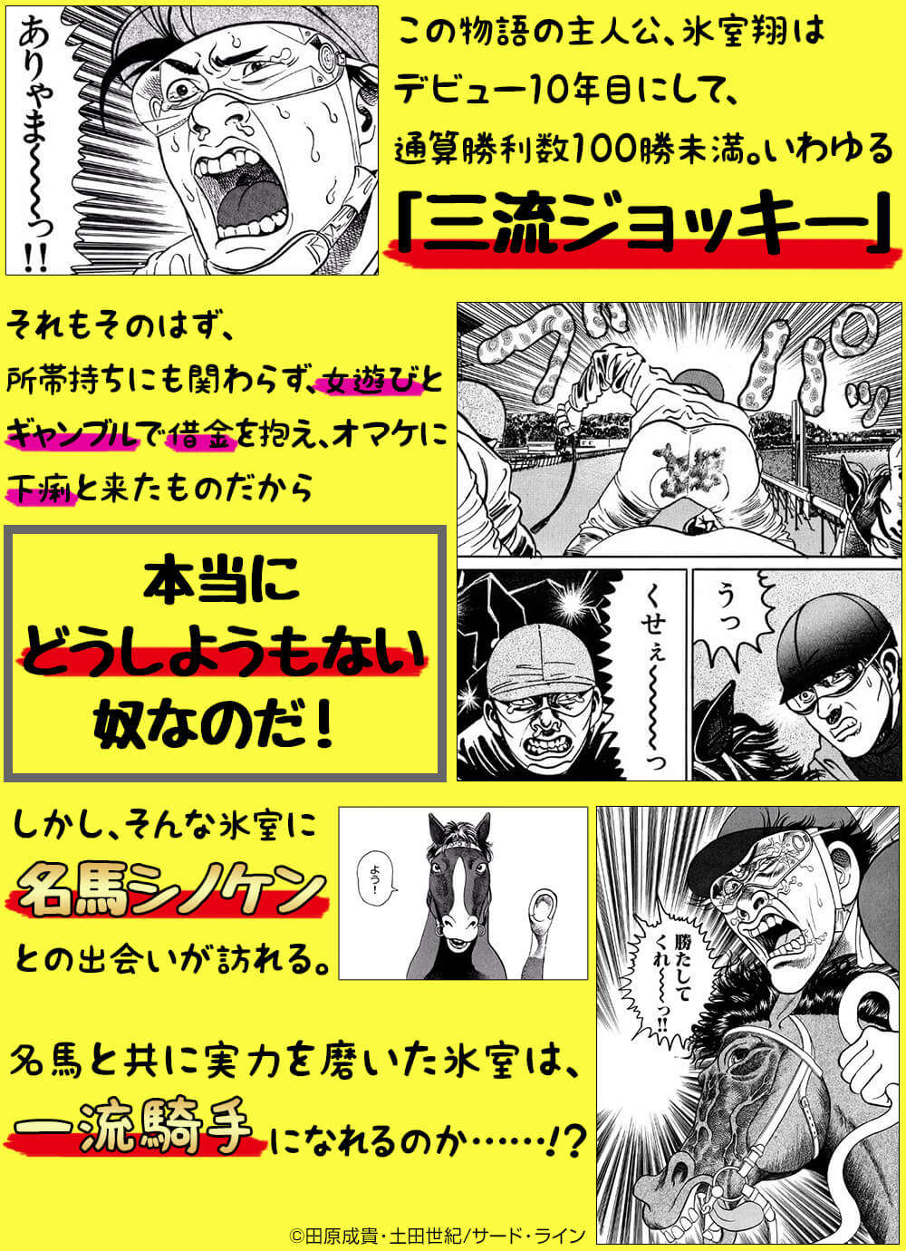 Twitter 上的 まんがお得に買うならebookjapan 競馬まんがが無料で読める 元騎手の田原成貴と土田世紀が描く 競馬狂走伝 ありゃ馬こりゃ馬 全17巻の無料読み放題を実施中 T Co Owl7s5g7dx T Co Yz1f12nk7p Twitter