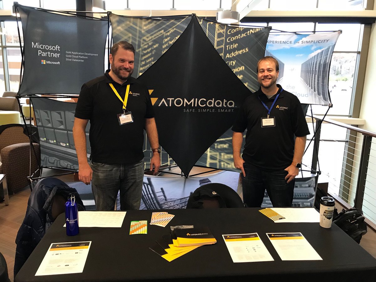 markgamm's tweet photo. Hanging out today at #spstc.  Stop by the @AtomicData booth and say hi! https://t.co/sAXiTnUgos