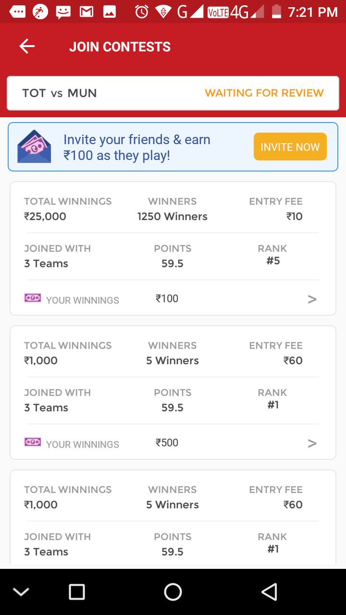 FantasyXICFK's tweet photo. Winning
#ProKabaddi2017 #ProKabaddi #Dream11 #Kabaddi #INDvNZ #FantasyCricket #FantasyFootball #FantasyKabaddi #Dream11 #PAKvSL #Dream11_tip https://t.co/bHChpumgyJ
