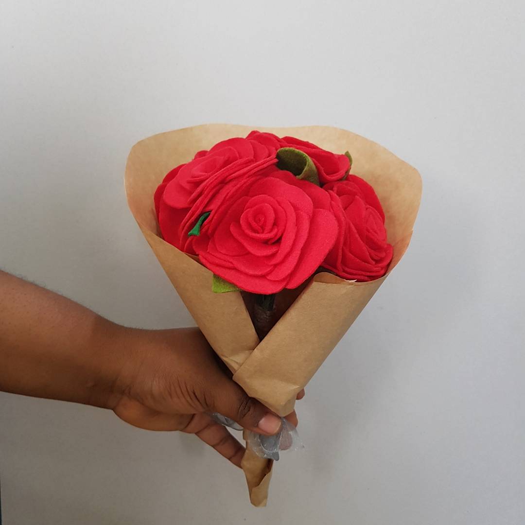 Handmade felt roses #feltflower #handmade #craft #bridal #bride #bridesmaid #handmadeflower #Lagos