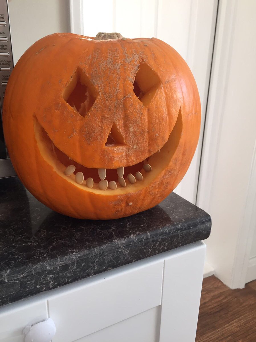 DarlingtonBS's tweet photo. Does our #TubwellRow branch pumpkin by manager Chris scare you into voting for them? It would help @bikestopdtonltd win £100! #GetLiking https://t.co/ae4f6ZepYH