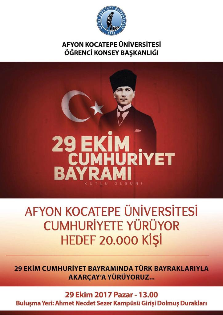 AfyonTog03's tweet photo. 29 Ekim'de TOG olarak Erenler Gençlik Parkı'nda toplanıp yürüyüşe katılacağız.🇹🇷 "Efendiler! Yarın Cumhuriyet' i ilan edeceğiz." #aküyürüyor https://t.co/1MB2B8084c