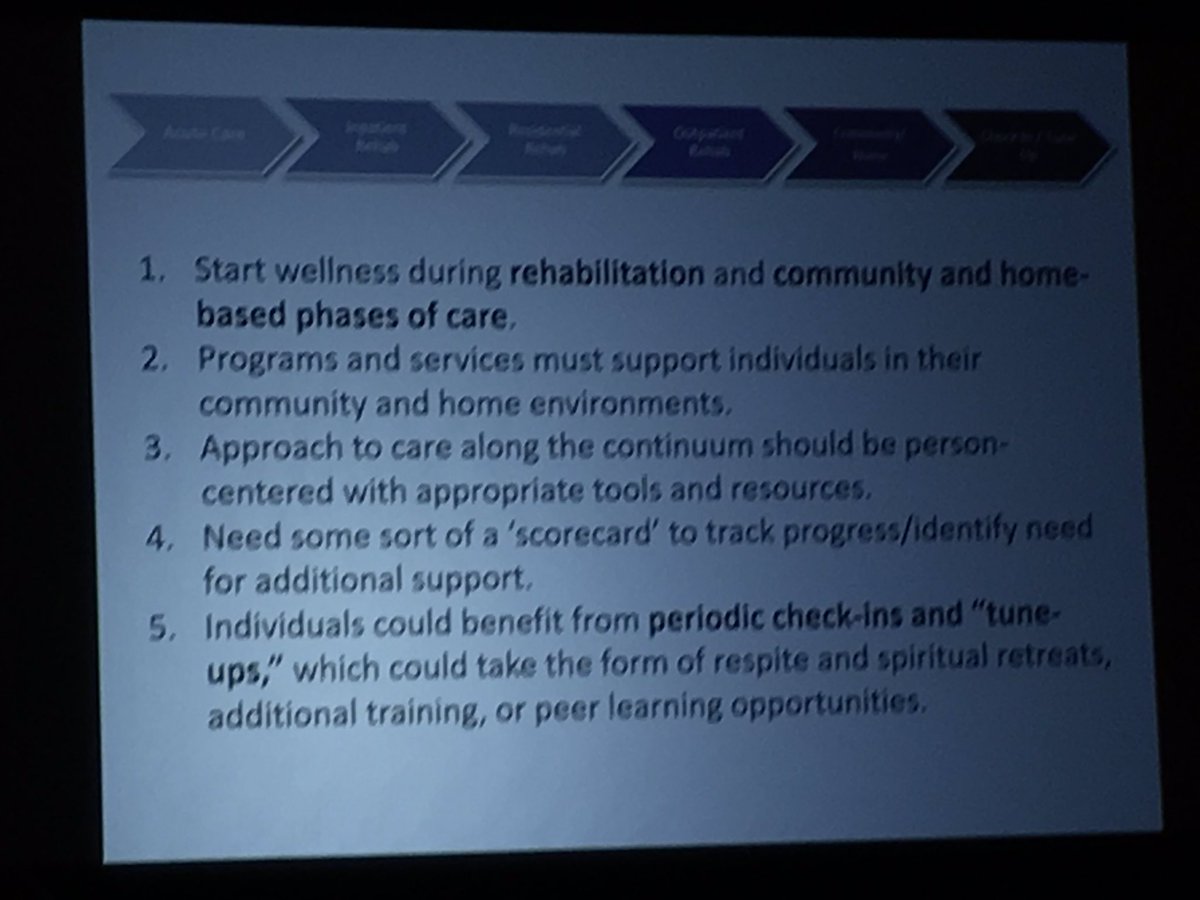 nickayes4's tweet photo. James Rimmer #ACRM17 "If Rehab is going 2 work in the future it has 2 b connected 2 health & wellness" fab session w imp challenge 4 rehab https://t.co/AcSQ9nUdik