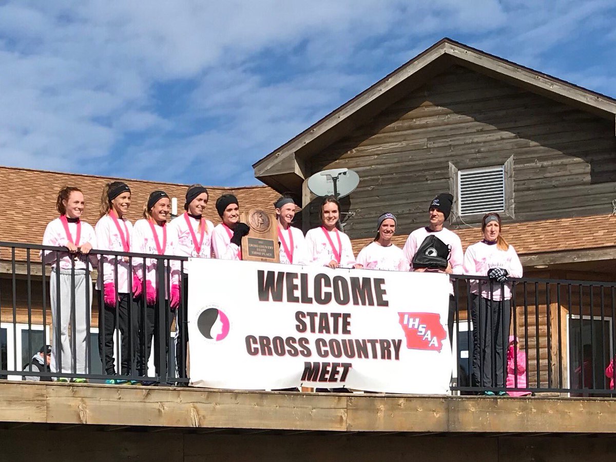 waukeegirlsxc's tweet photo. We are SO PROUD of our team. Waukee finishes 3rd today at State. These girls set a goal and achieved it! https://t.co/f7BGr2z1SS