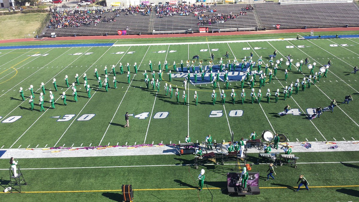 ksbandmasters's tweet photo. Derby in prelim performance #KBAMarching https://t.co/WTbDEJ5tUj