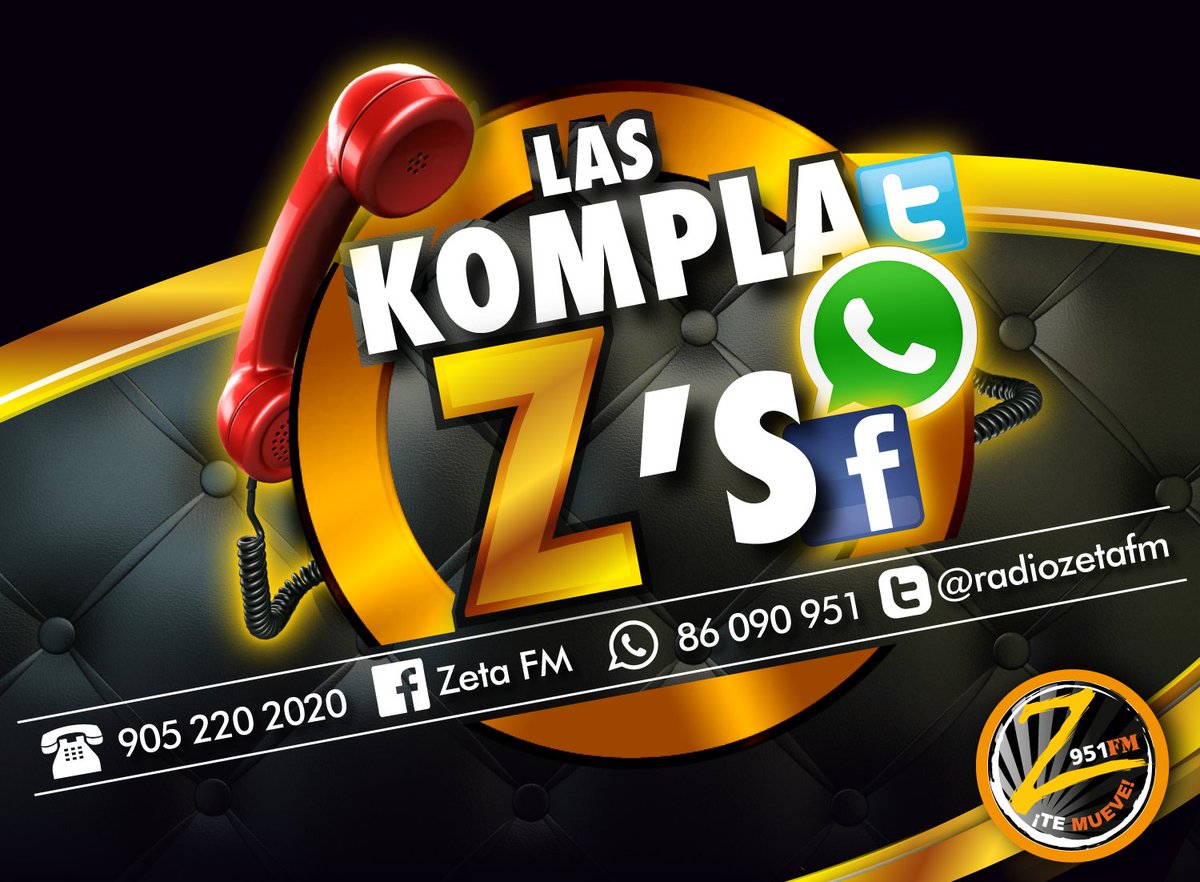 RadioZetaFM's tweet photo. Y tu canción es:______________________??? 

Estamos en las #KomplaZs https://t.co/AlKYed7buz
