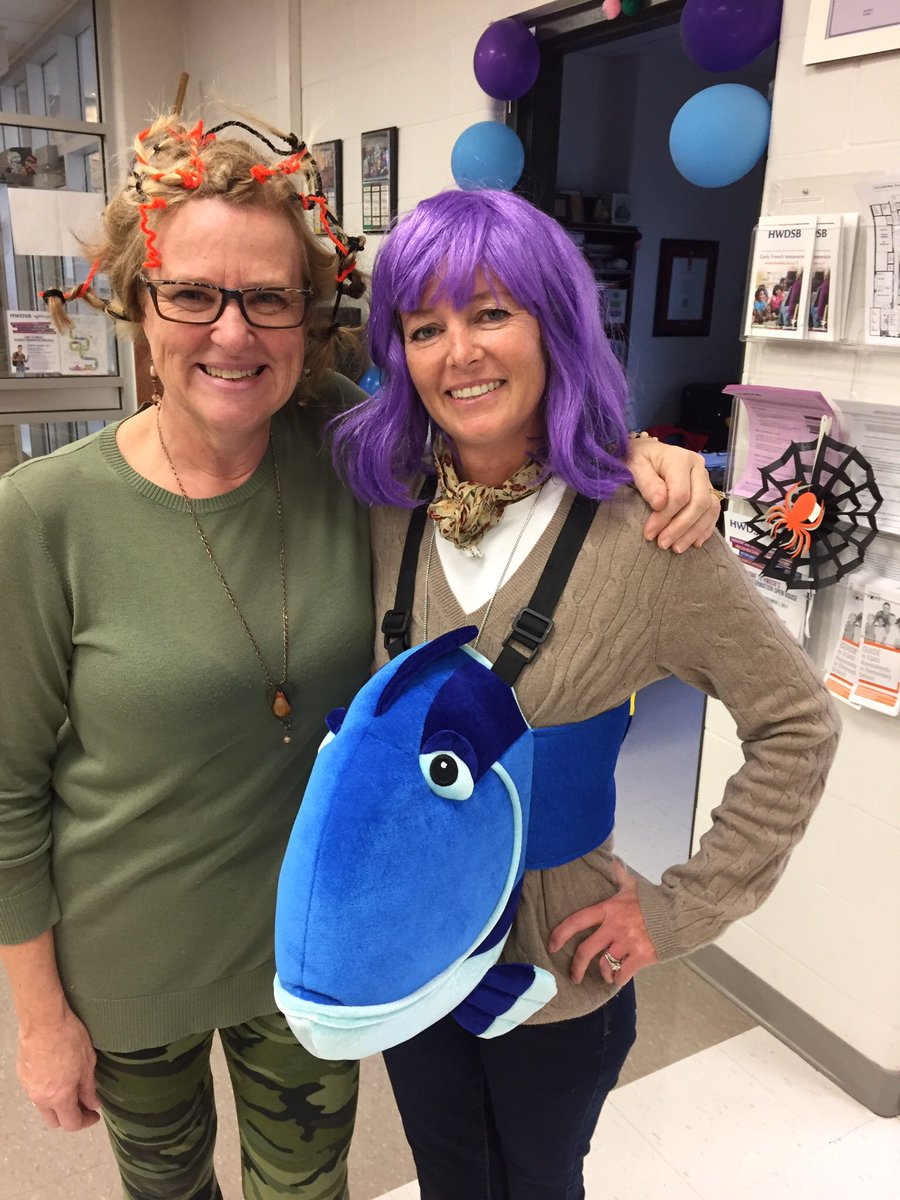 GuyBrown_HWDSB's tweet photo. We had lots of fun in the office yesterday #funhairday #SchoolSpirit https://t.co/EgHJ5ZGv7Y