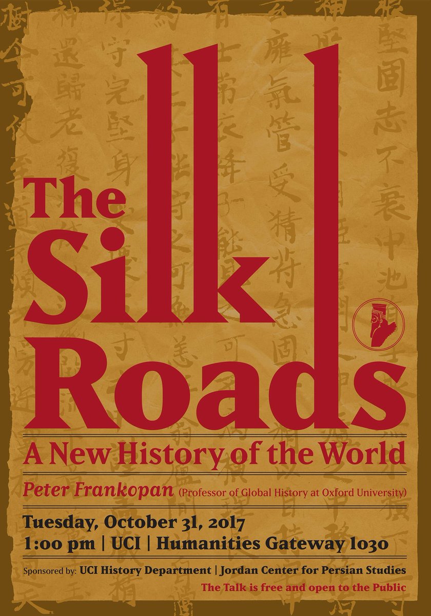JordanCenterUci's tweet photo. Dr. Peter Frankpan book signing event at Uci, Tuesday Ict 31st, at 1pm, humanities gateway 1030
#uci #booksigning #FreeEvent #irvine https://t.co/oGC3yauJ1I